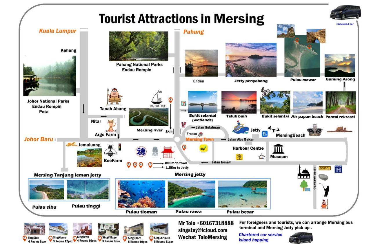 Singleisure Holiday House Mersing Esterno foto