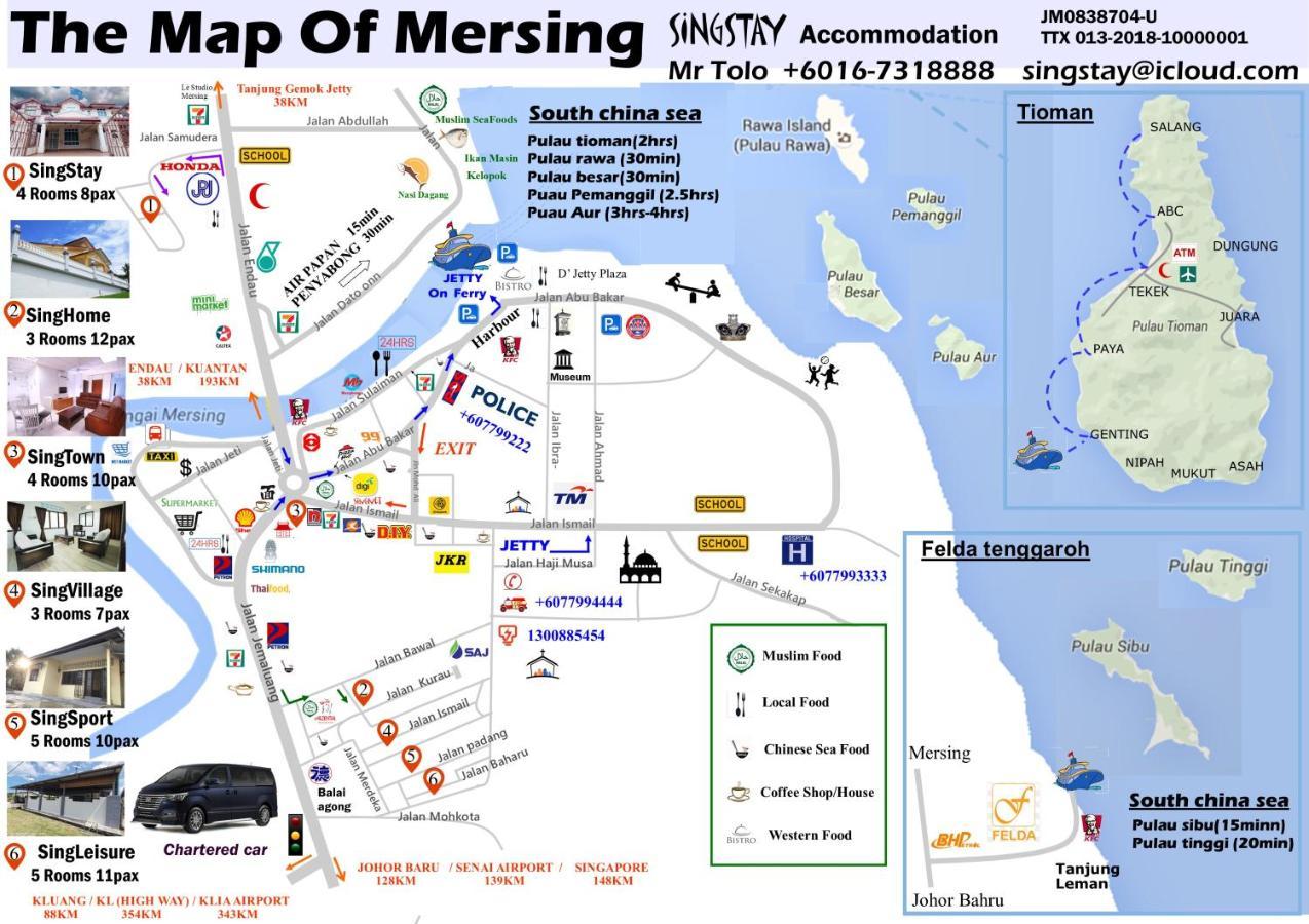 Singleisure Holiday House Mersing Esterno foto