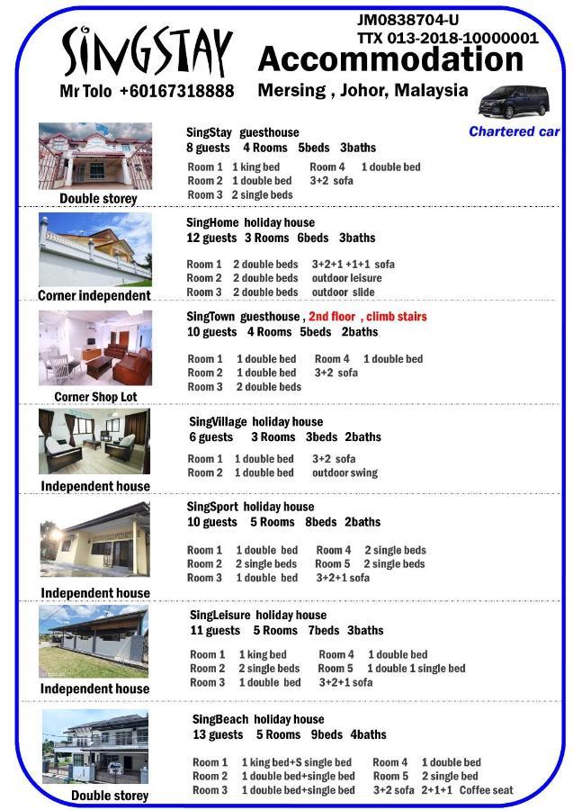 Singleisure Holiday House Mersing Esterno foto